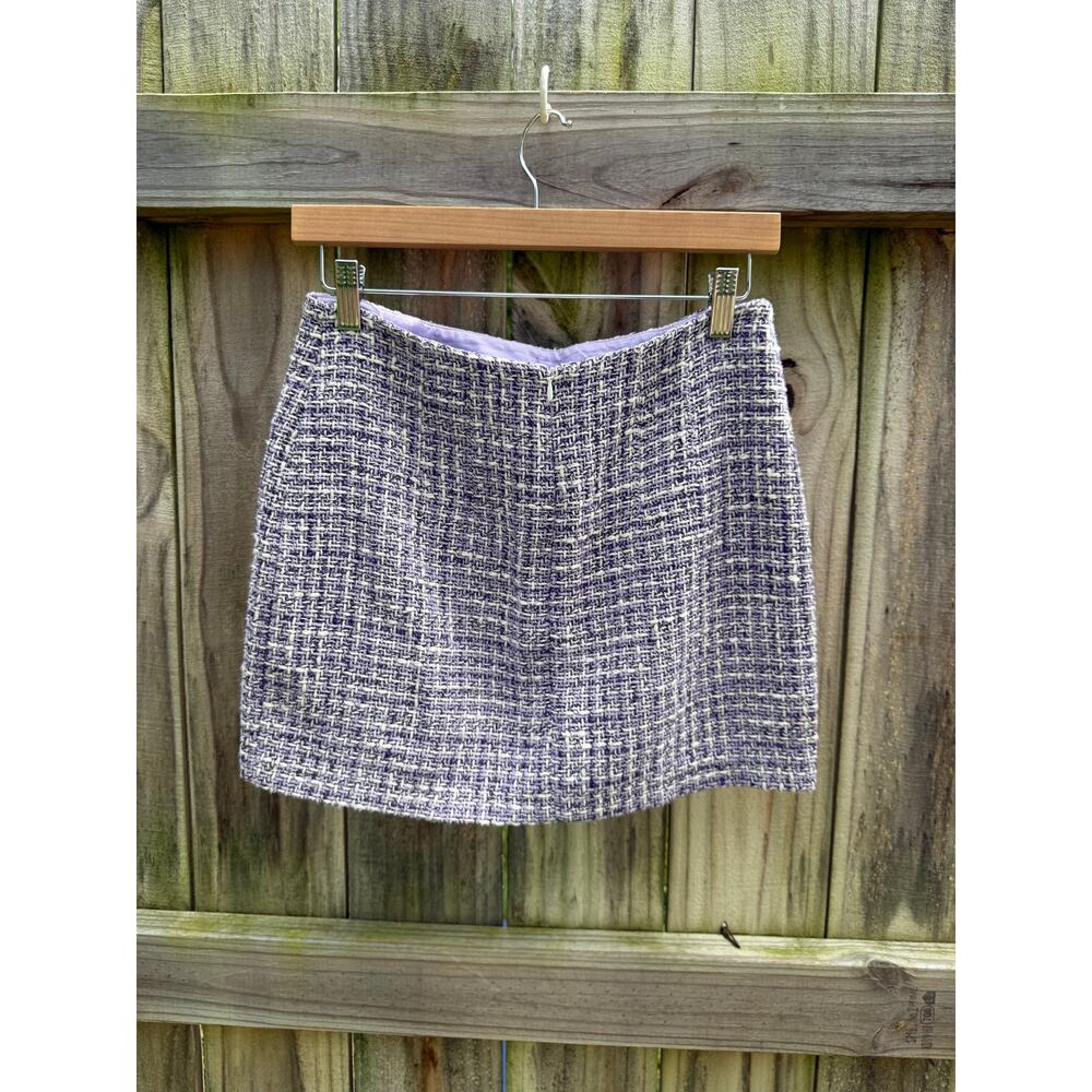 Zara Lilac Bouclé Tweed Skirt Set | Cropped Jacket - Picture 11 of 12